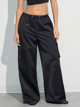 WESTFADE City Satin Baggy Cargo Pants